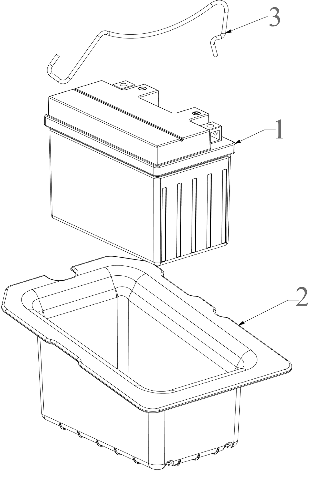 Battery Diagram and Parts List for XT1-LT46KH (13APA9TTA10)(2023) Cub Cadet Lawn Tractor